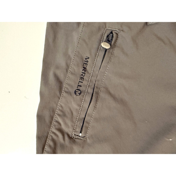 Merrell Pants Womens 6 Brown Hiking Outdoor Lightweight Zip Pockets Stretch - Picture 5 of 8